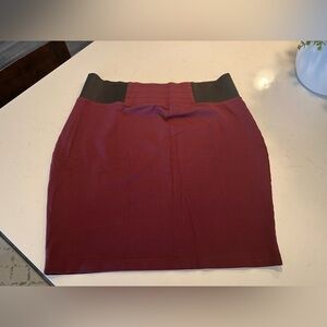Maurices Burgundy Skirt Size XXL